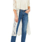 Vince Camuto Women's Open Stitch Duster White Size Small