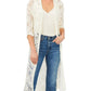 Vince Camuto Women's Open Stitch Duster White Size Small