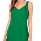 Vince Camuto Women's V Neck Challis Sleeveless Midi Dress Green Size XX-Small