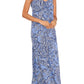 Vince Camuto Women's Paisley Print Maxi Slipdress Blue Size Large