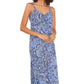 Vince Camuto Women's Paisley Print Maxi Slipdress Blue Size Large