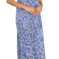 Vince Camuto Women's Paisley Print Maxi Slipdress Blue Size X-Large