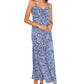 Vince Camuto Women's Paisley Print Maxi Slipdress Blue