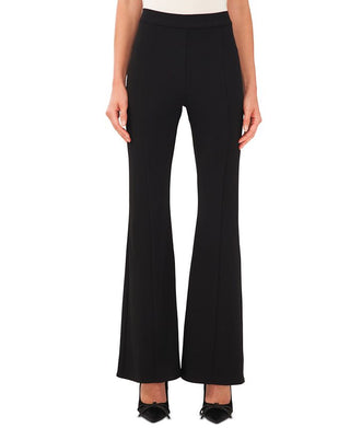 CeCe Women's High Waist Flared Pants Black Size 8