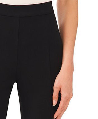 CeCe Women's High Waist Flared Pants Black Size 8