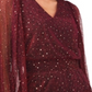 Vince Camuto Women's Sparkle Dot Tiered Dress Red Size X-Small