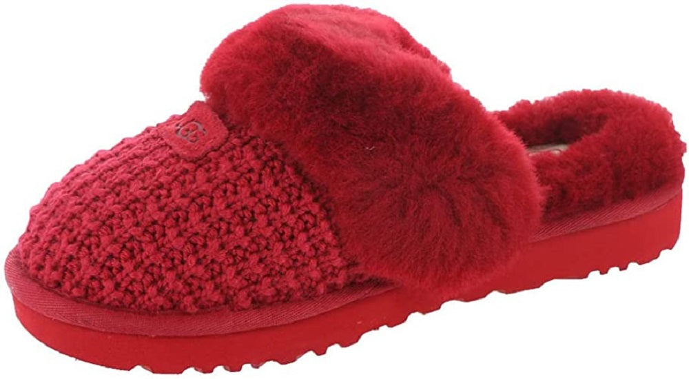 UGG Women's Cozy Faux Shearling Slippers Red Size 7