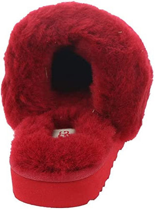 UGG Women's Cozy Faux Shearling Slippers Red Size 7