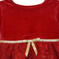 Blueberi Boulevard Baby Girl's Fit and Flare Velvet Flocked Lace Dress Red Size 6-9MOS