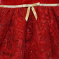 Blueberi Boulevard Baby Girl's Fit and Flare Velvet Flocked Lace Dress Red Size 6-9MOS