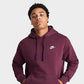 Nike Men's Sportswear Club Fleece Pullover Hoodie Pink Size XX-Large