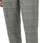 Ben Sherman Men's Heritage Slim Fit Check Plaid Tapered Pants Black Size 38X32