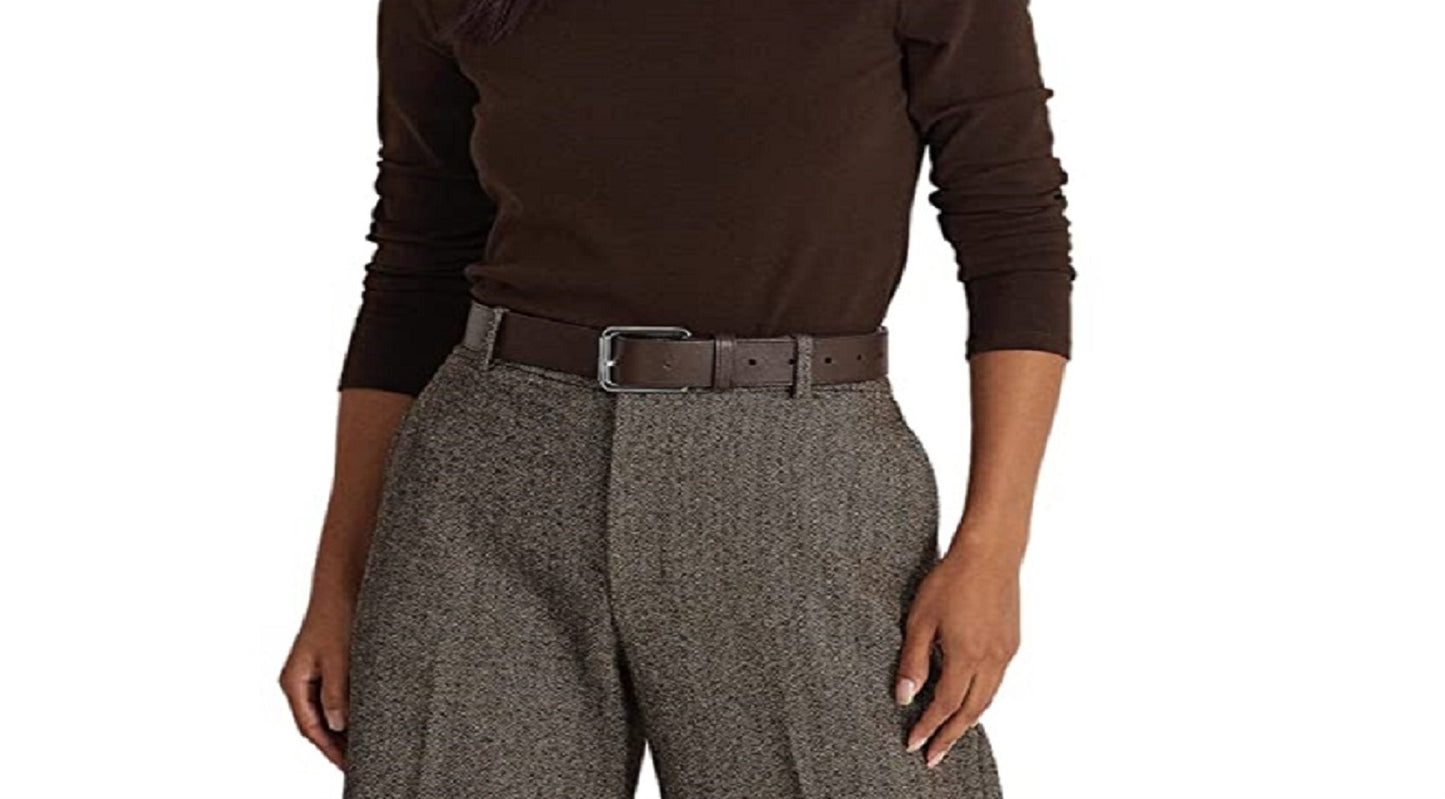 Ralph Lauren Women's Cotton Blend Long Sleeve Top Brown Size X-Small