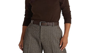 Ralph Lauren Women's Cotton Blend Long Sleeve Top Brown Size X-Small