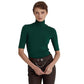 Ralph Lauren Women's Stretch Jersey Turtleneck Green Size Small