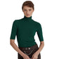 Ralph Lauren Women's Stretch Jersey Turtleneck Green Size Small