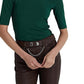 Ralph Lauren Women's Stretch Jersey Turtleneck Green Size Small