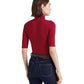 Ralph Lauren Women's Stretch Jersey Turtleneck Red Size X-Large