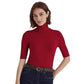Ralph Lauren Women's Stretch Jersey Turtleneck Red Size X-Large