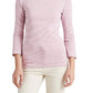 Ralph Lauren Women's Striped Stretch Cotton Top Pink Size X-Small