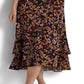 Ralph Lauren Women's Floral Jersey Wrap Dress Black Size X-Large