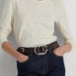 Ralph Lauren Women's Puff Sleeve Slub Jersey Top White Size Small