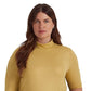 Ralph Lauren Women's Metallic Stretch Jersey Turtleneck Yellow Size 2X