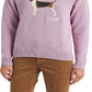 Ralph Lauren Women's Intarsia Knit Cotton Sweater Purple