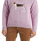 Ralph Lauren Women's Intarsia Knit Cotton Sweater Purple