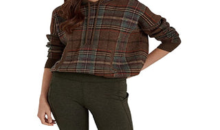 Ralph Lauren Women's Plaid Merino Wool Hoodie Sweater Assorted Size Medium