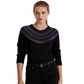 Ralph Lauren Women's Fair Isle Cotton Blend Sweater Black Size Small