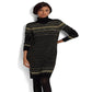 Ralph Lauren Women's Fair Isle Turtleneck Sweaterdress Black Size X-Large