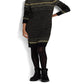 Ralph Lauren Women's Fair Isle Turtleneck Sweaterdress Black Size X-Large
