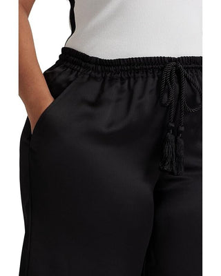 Ralph Lauren Women's Charmeuse Wide Leg Casual Pants Black Size 1X