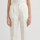 Ralph Lauren Women's Linen Blend Twill Ankle Pants White