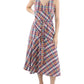 Lauren Ralph Lauren Women's Madras Plaid Cotton Midi Dress Size 16