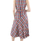 Lauren Ralph Lauren Women's Madras Plaid Cotton Midi Dress Size 16