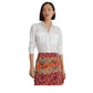 Ralph Lauren Women's Cotton Voile Shirt White Size X-Large