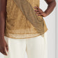 Ralph Lauren Women's Beaded Tulle Sleeveless Blouse Brown Size 1X
