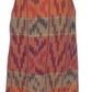 Ralph Lauren Women's Geo Motif Cotton Linen Wrap Skirt Red