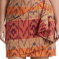 Ralph Lauren Women's Geo Motif Cotton Linen Wrap Skirt Red Size 22W