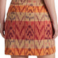 Ralph Lauren Women's Geo Motif Cotton Linen Wrap Skirt Red Size 22W