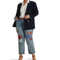 Ralph Lauren Women's Patchwork Relaxed Tapered Jeans Blue