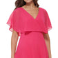 Kensie Women's Chiffon Pleated Dress Pink Size 6