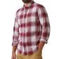 Bass Outdoor Men's Expedition Stretch Flannel Shirt Purple Size XX-Large