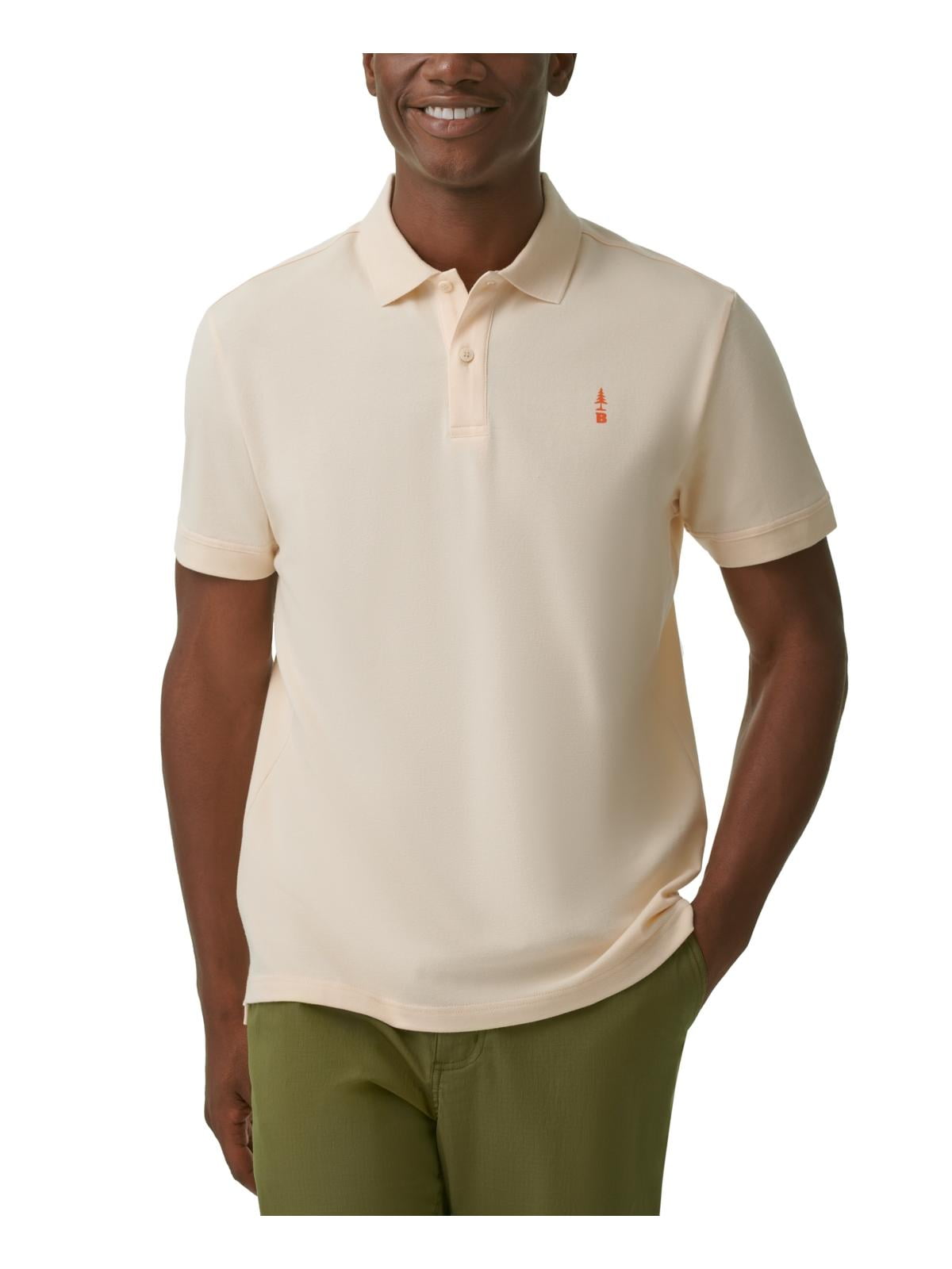 Bass Outdoor Men's Exploration Fitness Workout Polo Brown