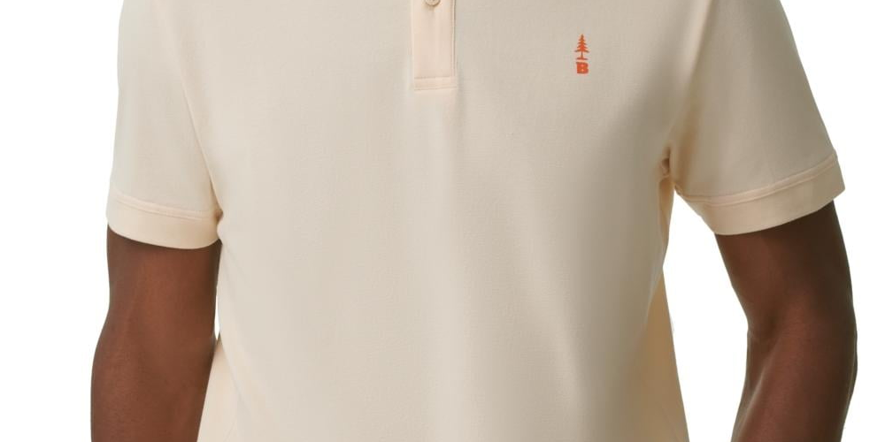 Bass Outdoor Men's Exploration Fitness Workout Polo Brown