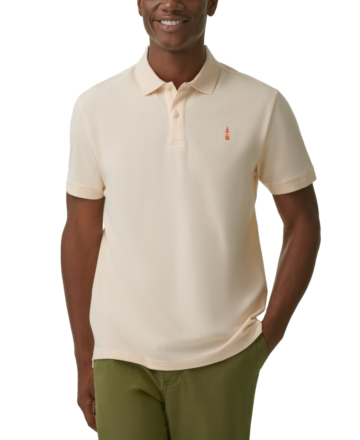 Bass Outdoor Men's Exploration Fitness Workout Polo Brown