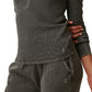 Bass Outdoor Women's Warm Button Front Waffle Knit Henley Top Green