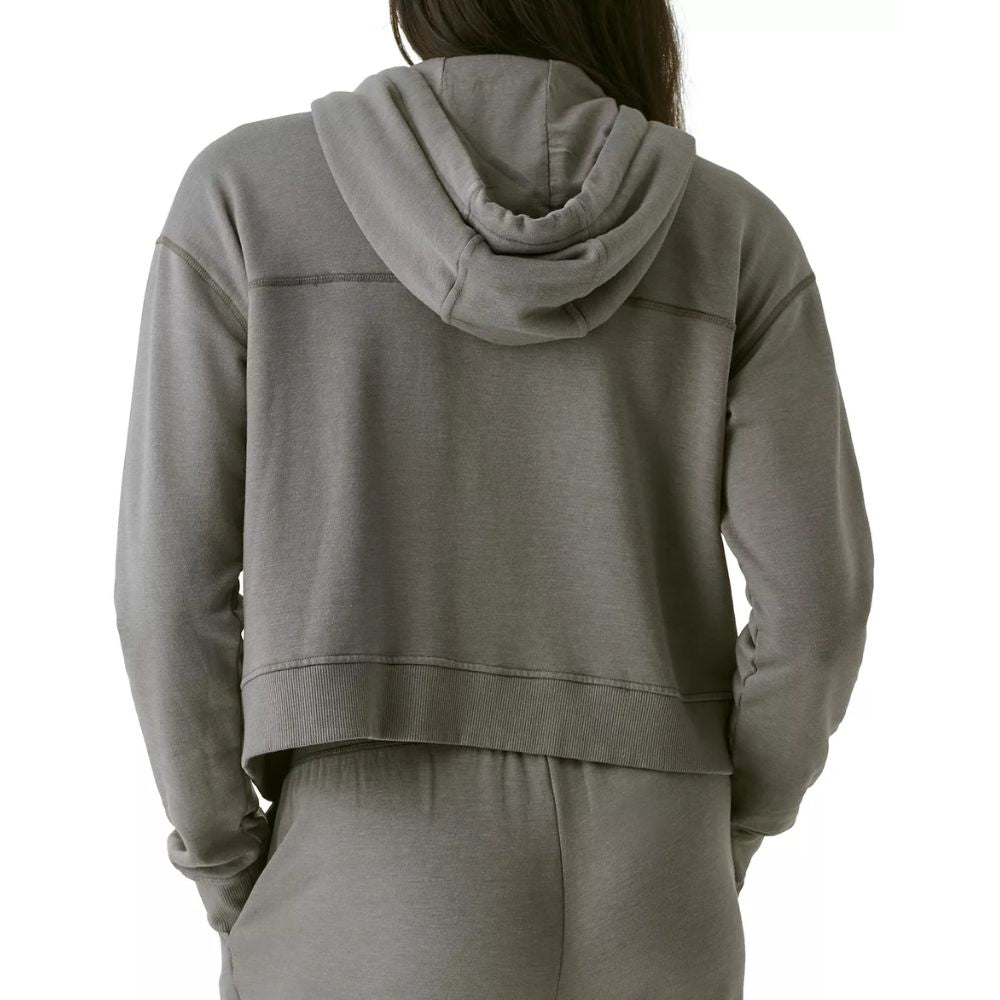 Bass Outdoor Women's Hibernate Half Zip Hoodie Top Gray